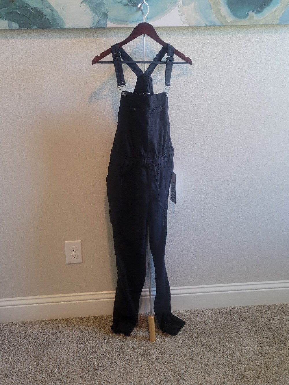 Almost Famous WOMEN Black Overalls